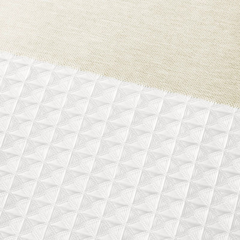 Madison Park - Spa Waffle Shower Curtain - Cream - Quahog Bay Bedding