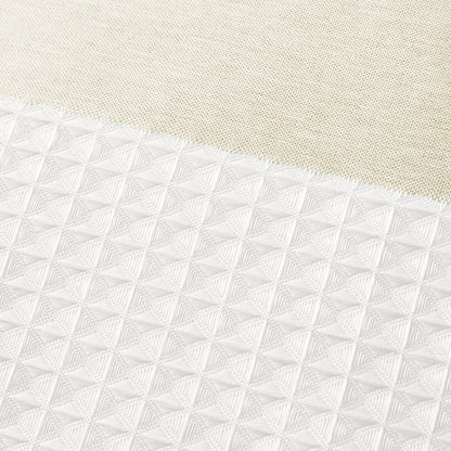 Madison Park - Spa Waffle Shower Curtain - Cream - Quahog Bay Bedding