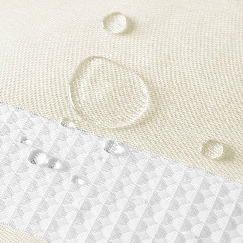 Madison Park - Spa Waffle Shower Curtain - Cream - Quahog Bay Bedding