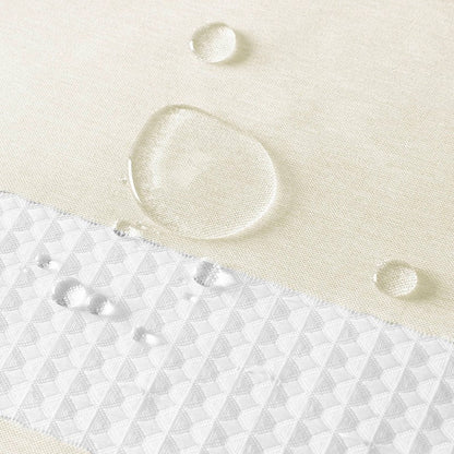 Madison Park - Spa Waffle Shower Curtain - Cream - Quahog Bay Bedding