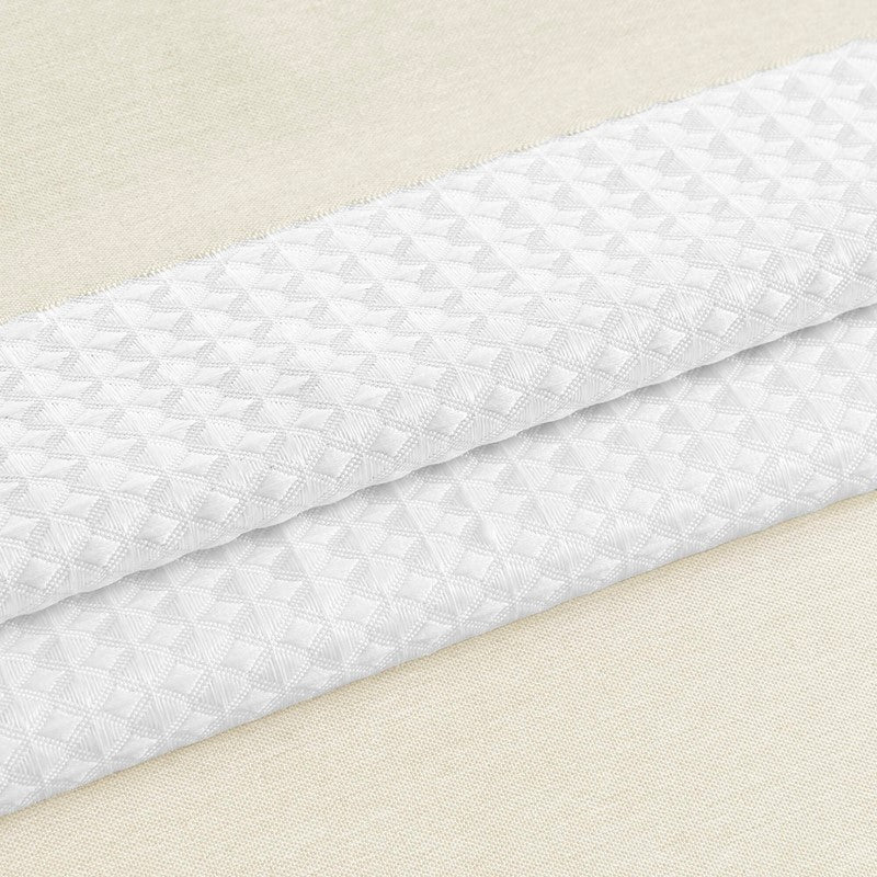 Madison Park - Spa Waffle Shower Curtain - Cream - Quahog Bay Bedding
