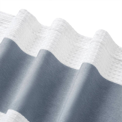 Madison Park - Spa Waffle Shower Curtain - Dark Blue - Quahog Bay Bedding