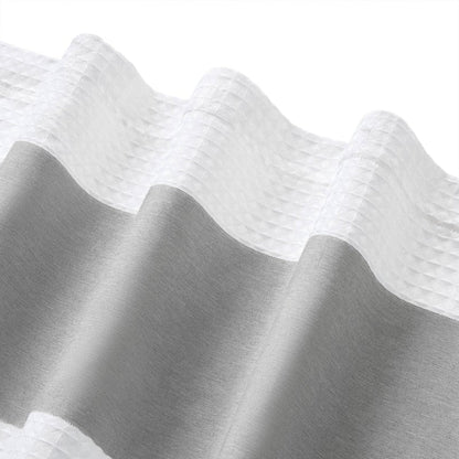Madison Park - Spa Waffle Shower Curtain - Grey - Quahog Bay Bedding