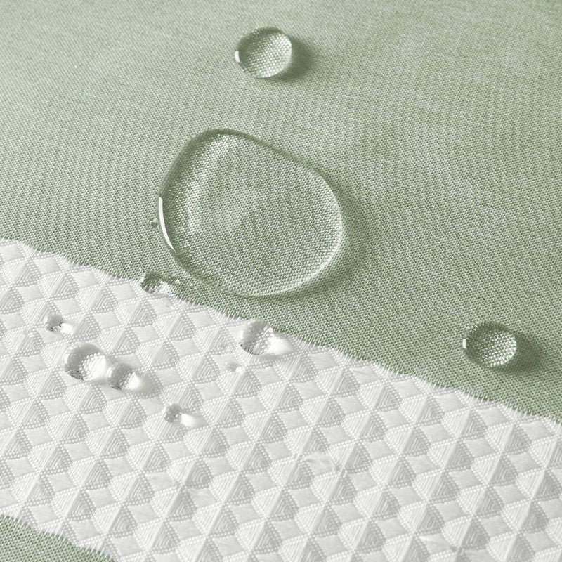 Madison Park - Spa Waffle Shower Curtain - Sage Green - Quahog Bay Bedding