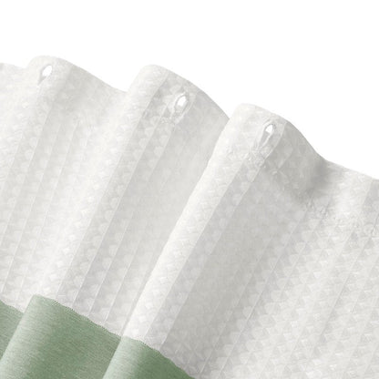 Madison Park - Spa Waffle Shower Curtain - Sage Green - Quahog Bay Bedding