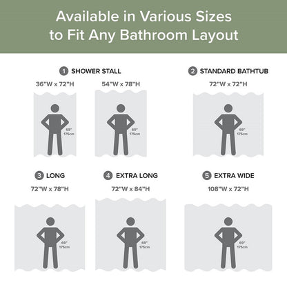 Madison Park - Spa Waffle Shower Curtain - Sage Green - Quahog Bay Bedding