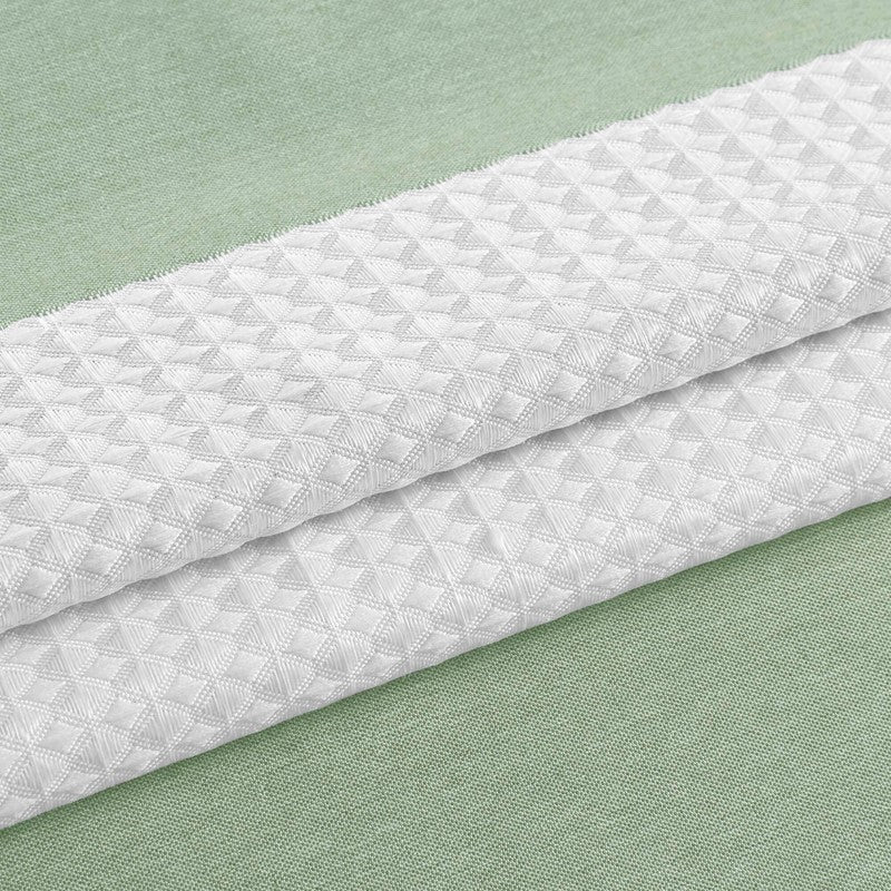 Madison Park - Spa Waffle Shower Curtain - Sage Green - Quahog Bay Bedding