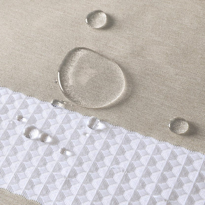 Madison Park - Spa Waffle Shower Curtain - Taupe - Quahog Bay Bedding