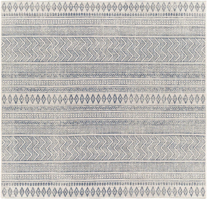 Madras Navy & Light Blue All Over Performance Rug