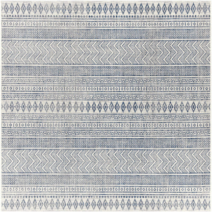 Madras Navy & Light Blue All Over Performance Rug