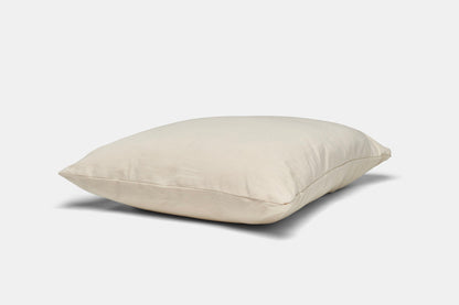 Natural Cotton Pillow With Wool Filling - Made in the USA