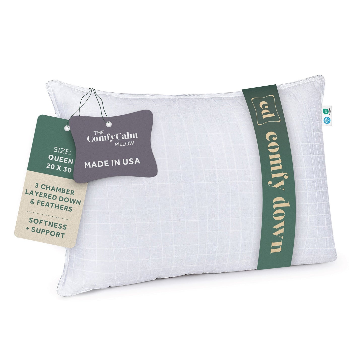 ComfyCalm 3-chamber layered pillow