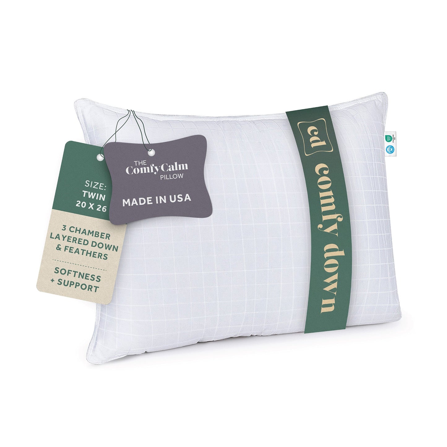 ComfyCalm 3-chamber layered pillow