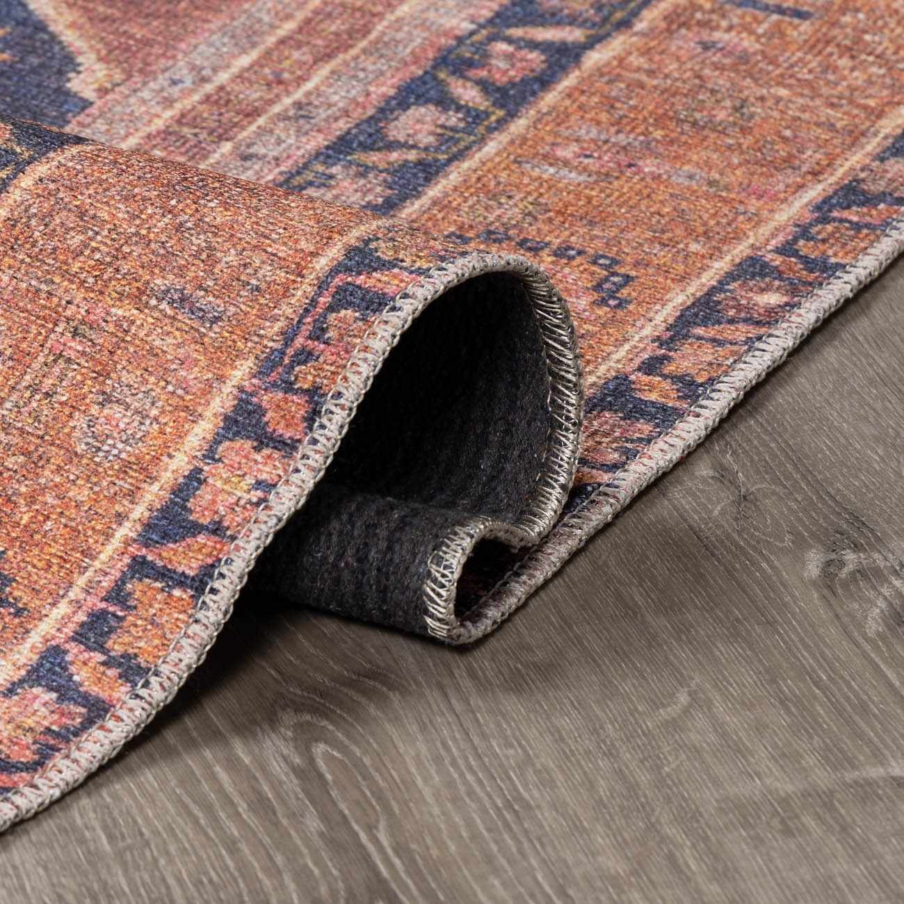 Malamote Vintage Flat Pile Washable Rug - Quahog Bay Bedding