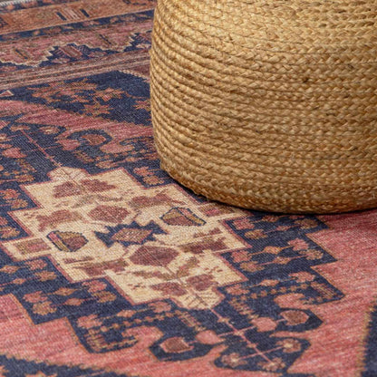 Malamote Vintage Flat Pile Washable Rug - Quahog Bay Bedding