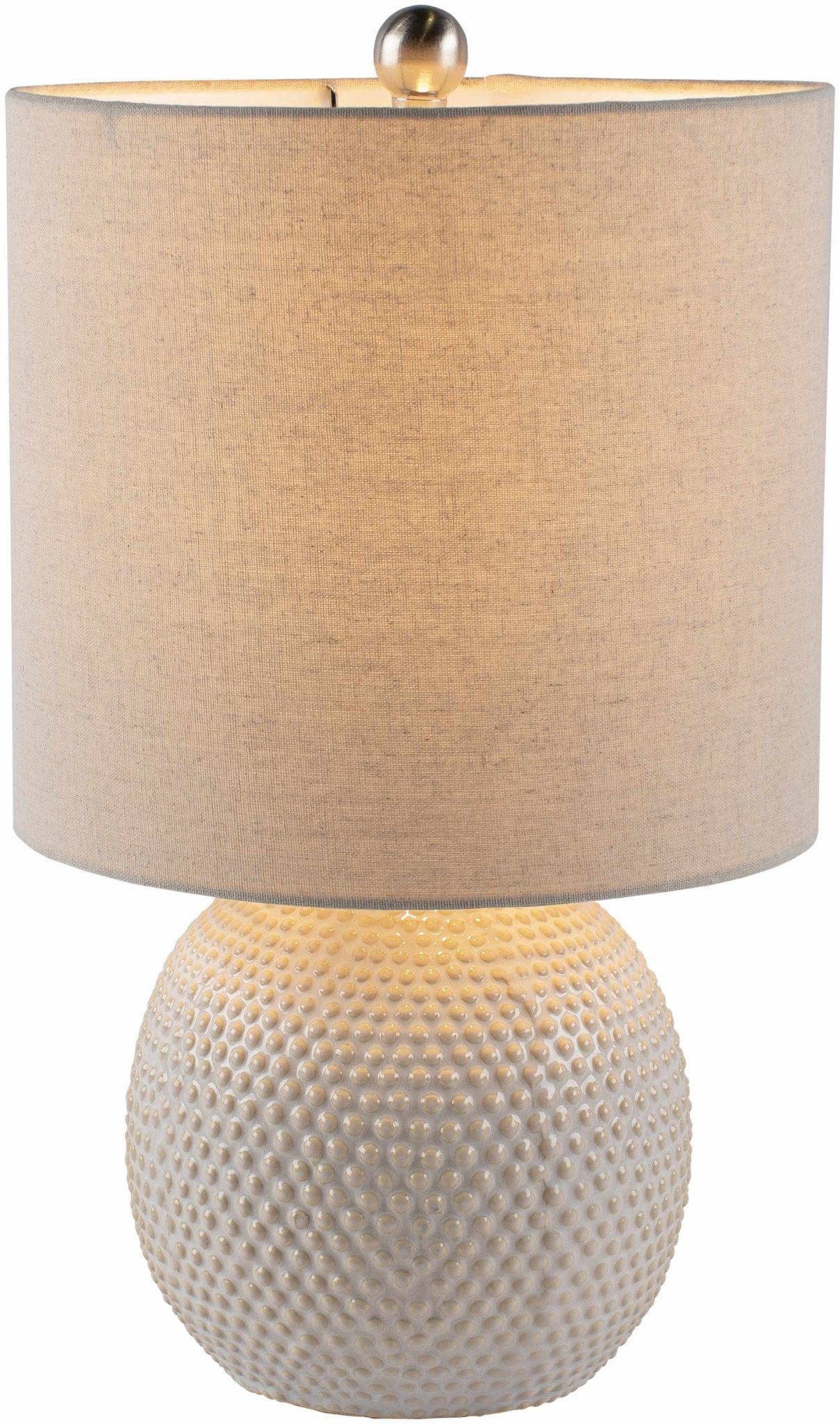 Manaloal Beige Textured Table Lamp - Quahog Bay Bedding