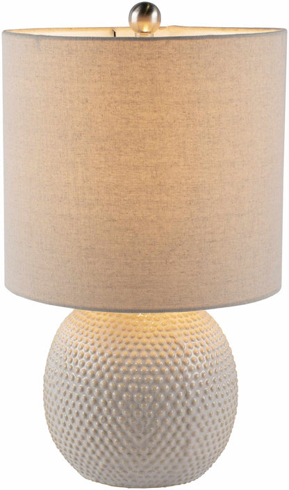 Manaloal Beige Textured Table Lamp - Quahog Bay Bedding
