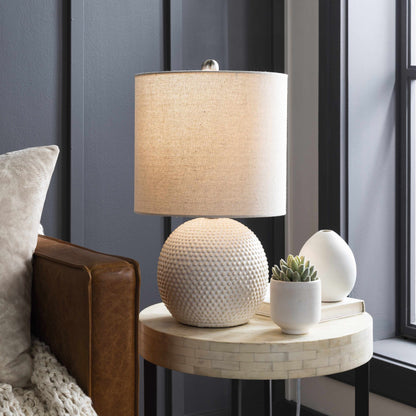 Manaloal Beige Textured Table Lamp - Quahog Bay Bedding