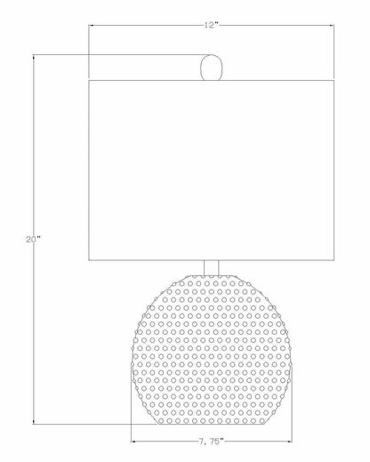 Manaloal Beige Textured Table Lamp - Quahog Bay Bedding