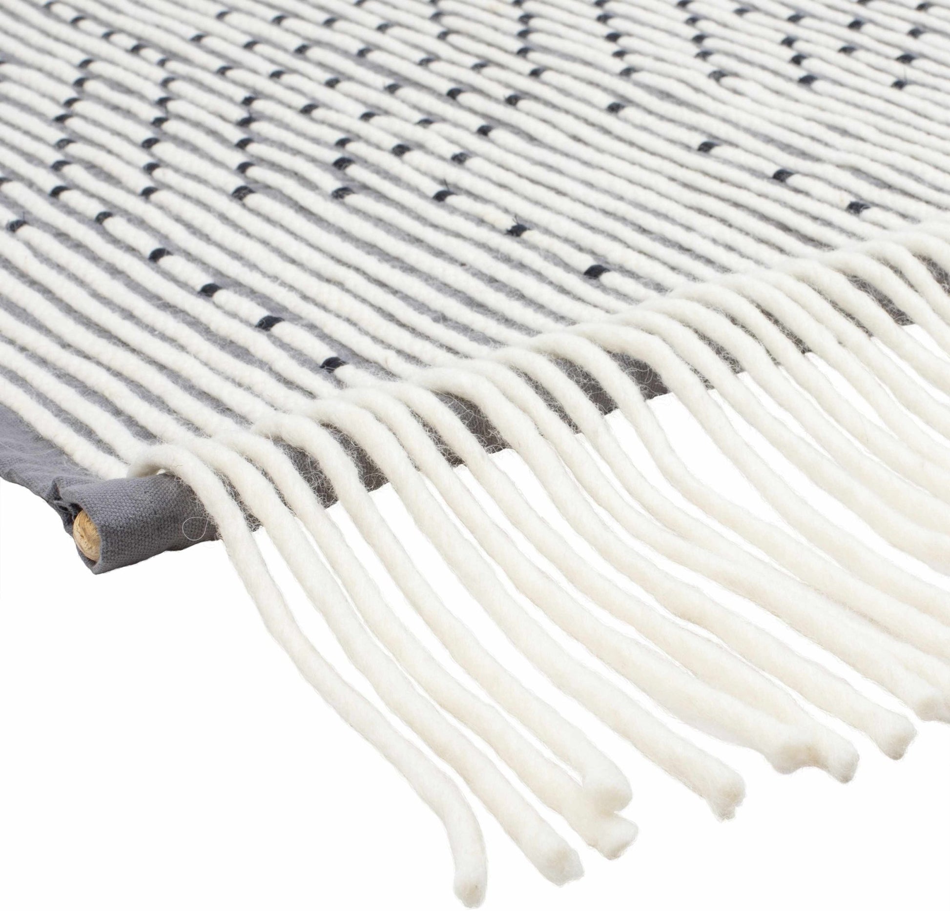 Mansura Gray and White Patterned Wall Hanging - Quahog Bay Bedding