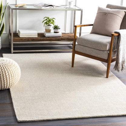 Mariba Ivory Wool Area Rug - Quahog Bay Bedding