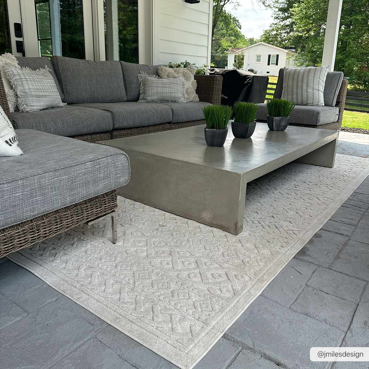 Maribyrnong 3D Outdoor Area Rug - Quahog Bay Bedding