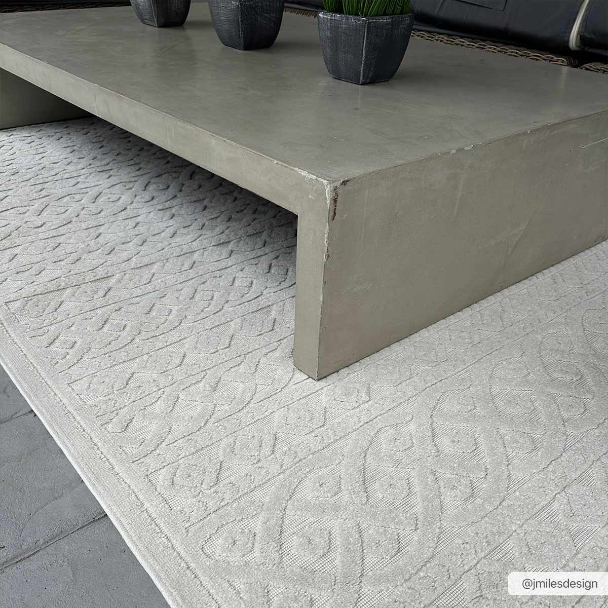 Maribyrnong 3D Outdoor Area Rug - Quahog Bay Bedding