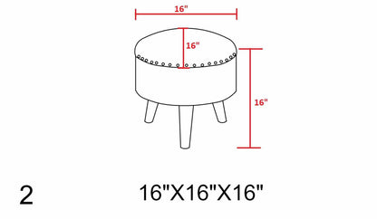 Matagami Beige Hand Woven Stool - Quahog Bay Bedding