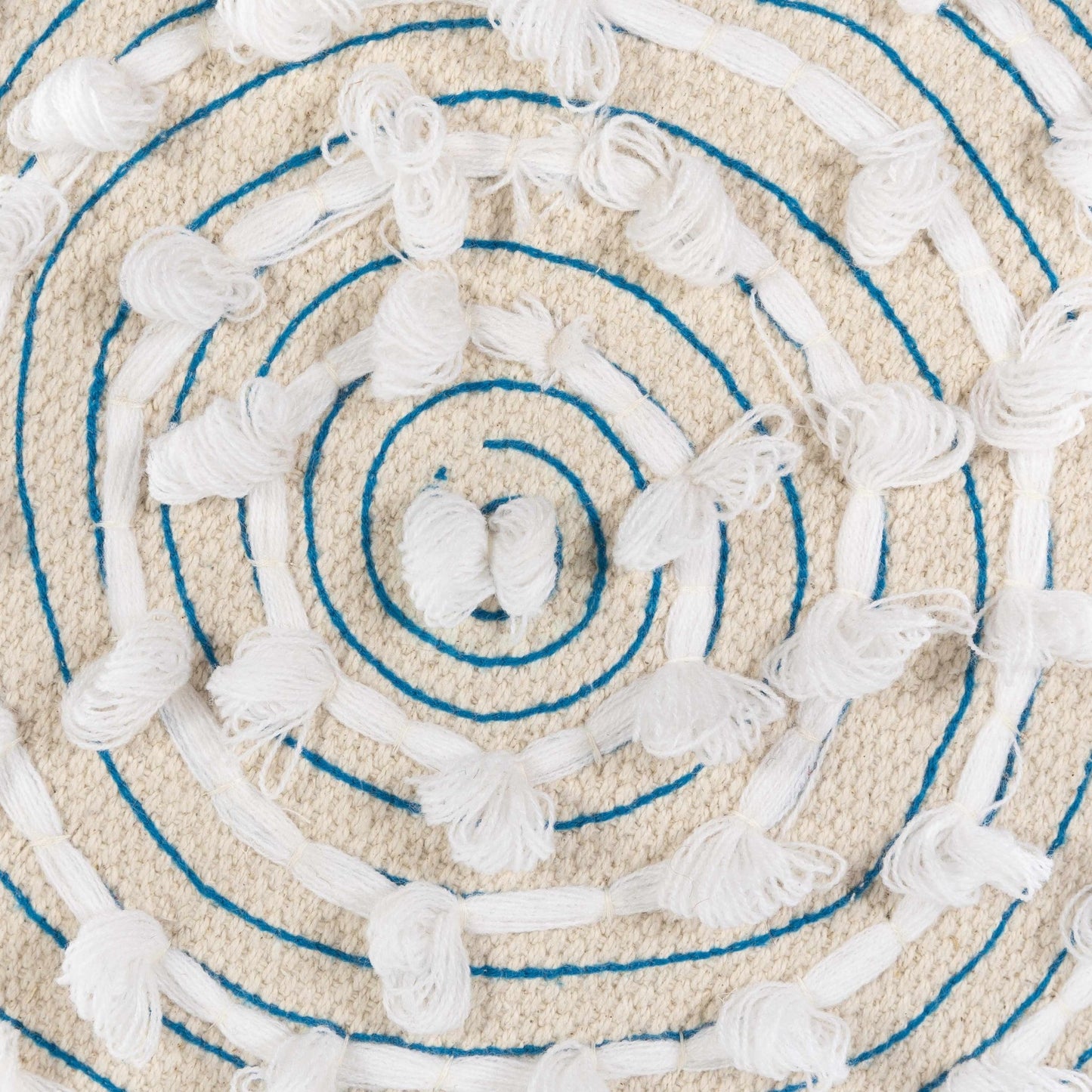 Matagami Beige Hand Woven Stool - Quahog Bay Bedding