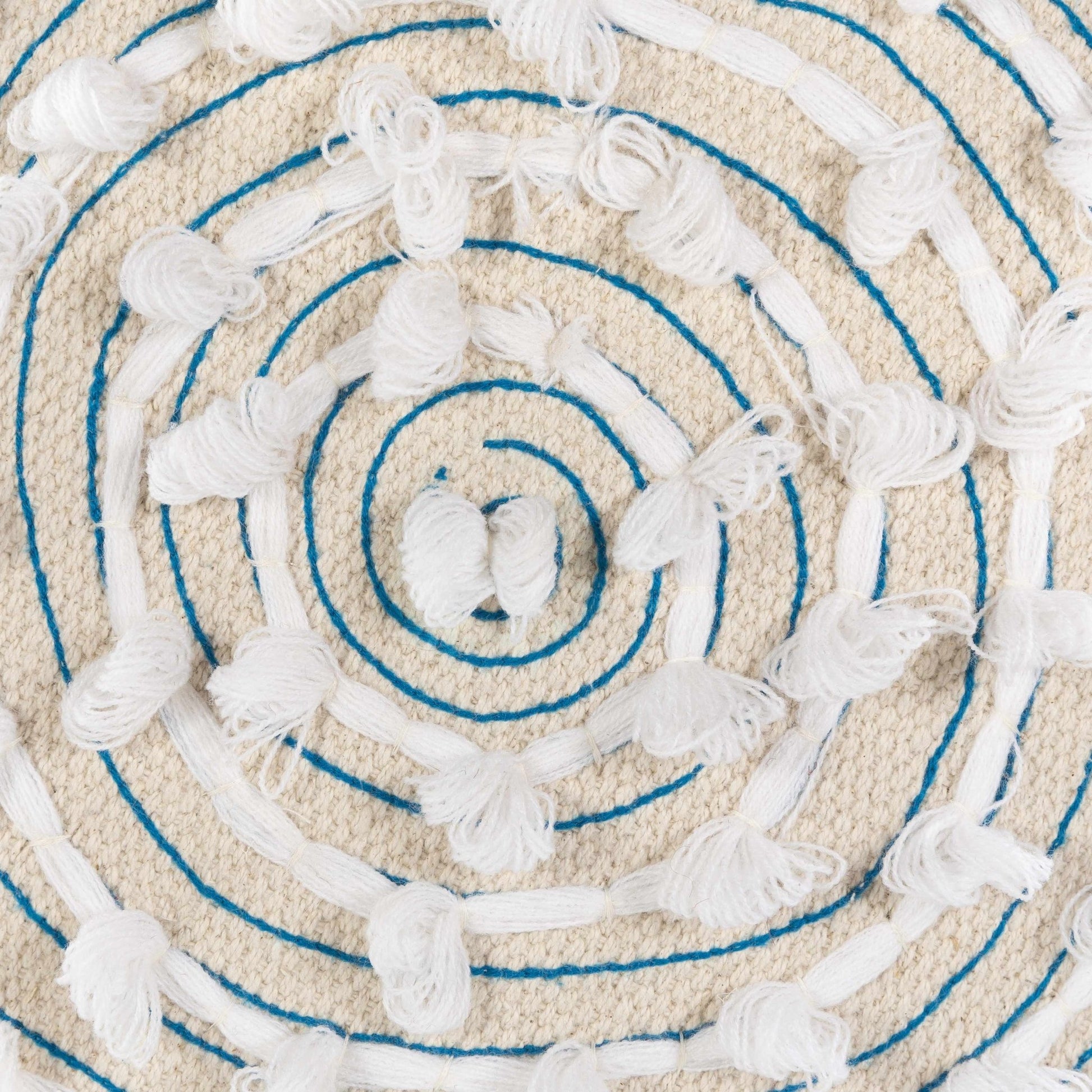 Matagami Beige Hand Woven Stool - Quahog Bay Bedding