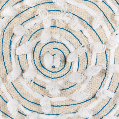 Matagami Beige Hand Woven Stool - Quahog Bay Bedding