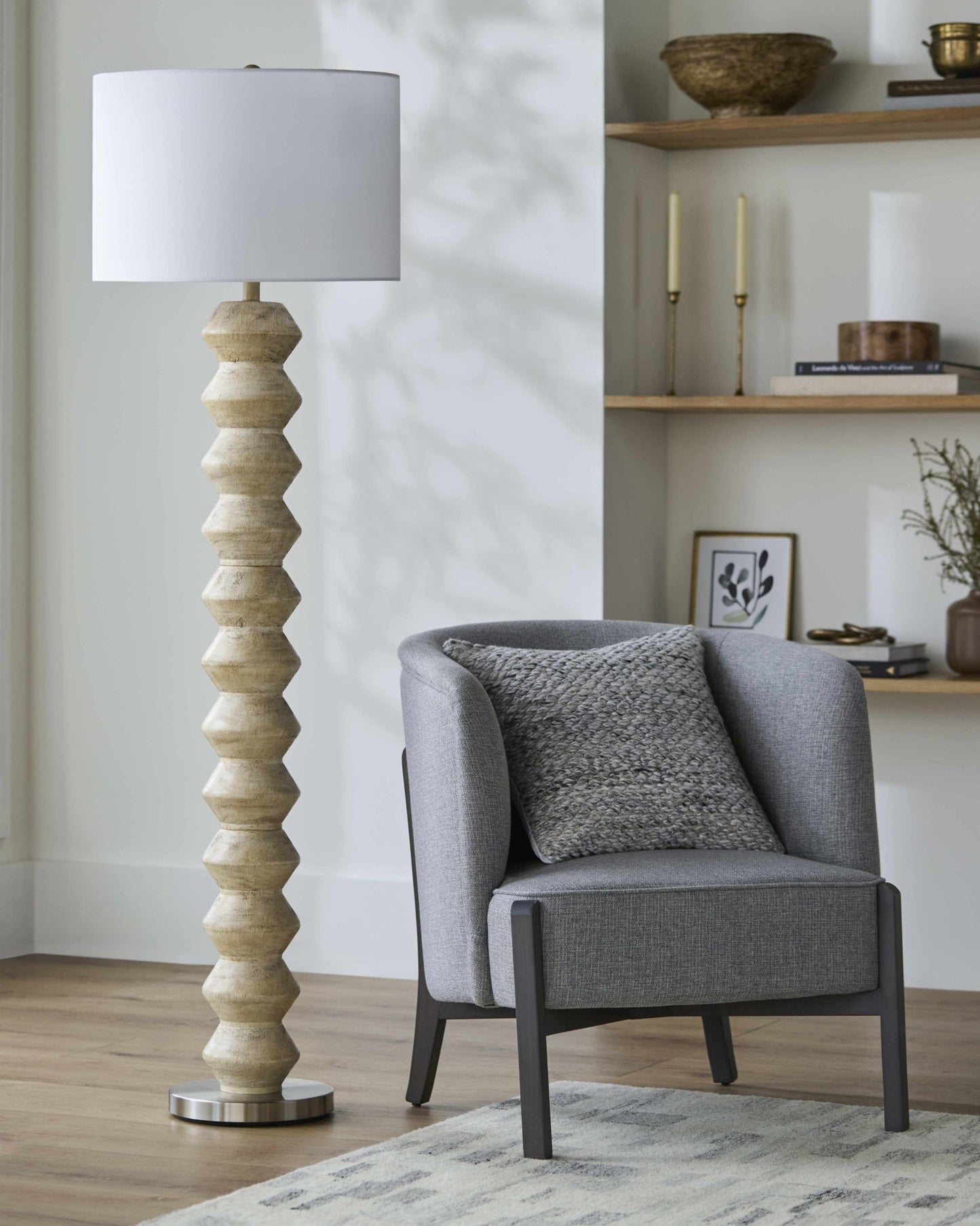 Matozinhos Ivory Floor Lamp - Quahog Bay Bedding