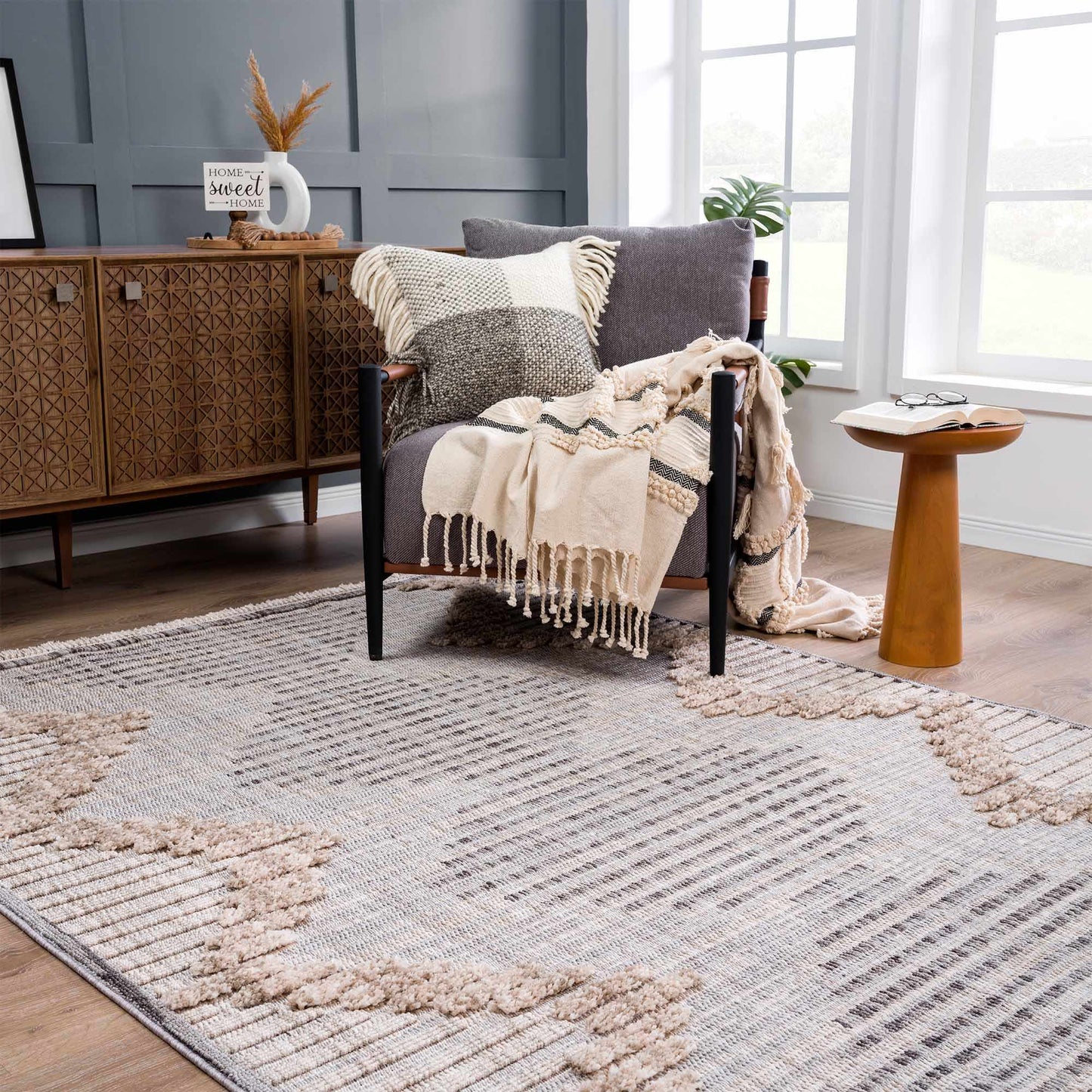 Maulawin High - Low Rustic Rug - Quahog Bay Bedding