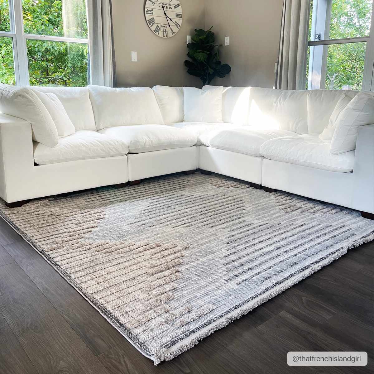 Maulawin High - Low Rustic Rug - Quahog Bay Bedding