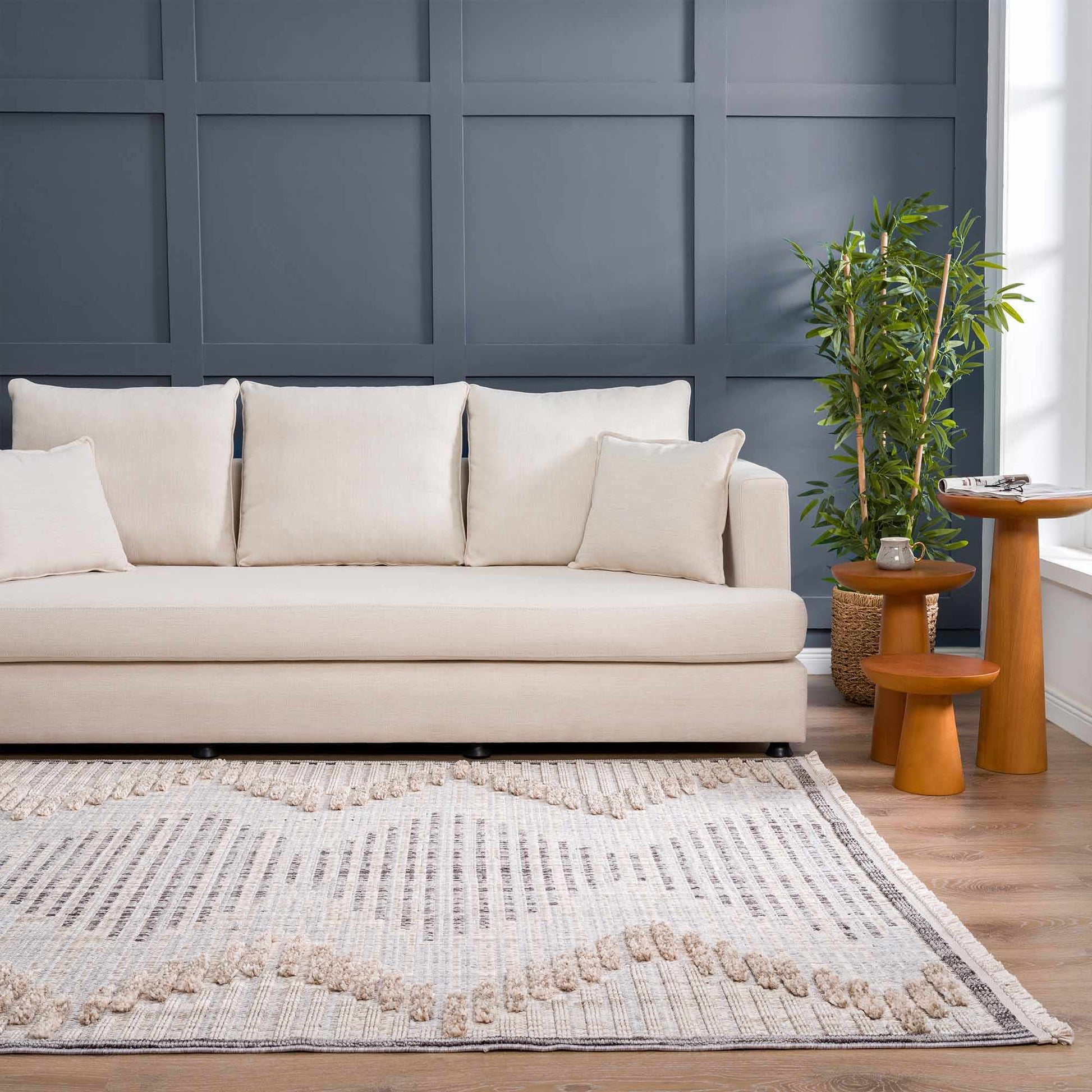 Maulawin High - Low Rustic Rug - Quahog Bay Bedding