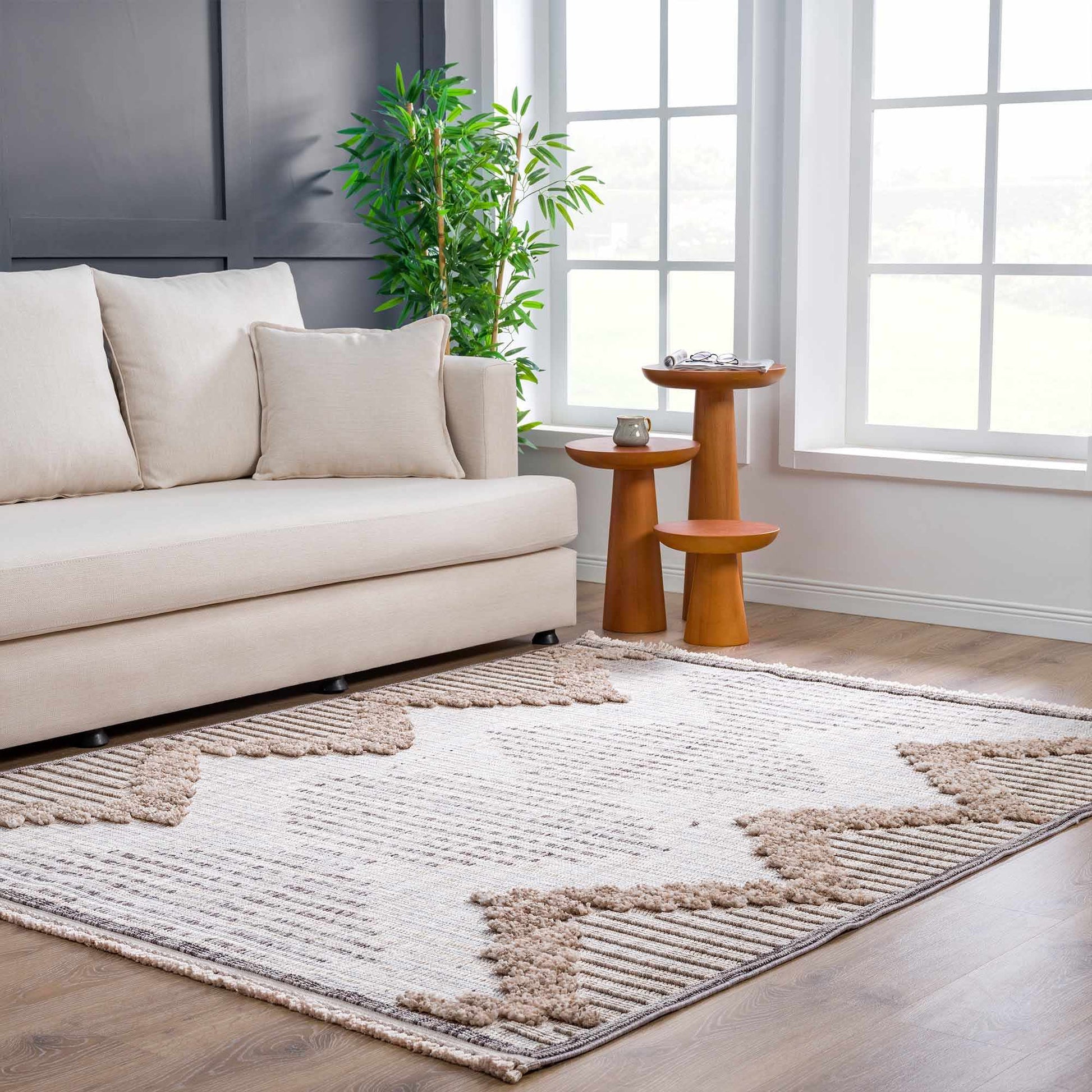 Maulawin High - Low Rustic Rug - Quahog Bay Bedding