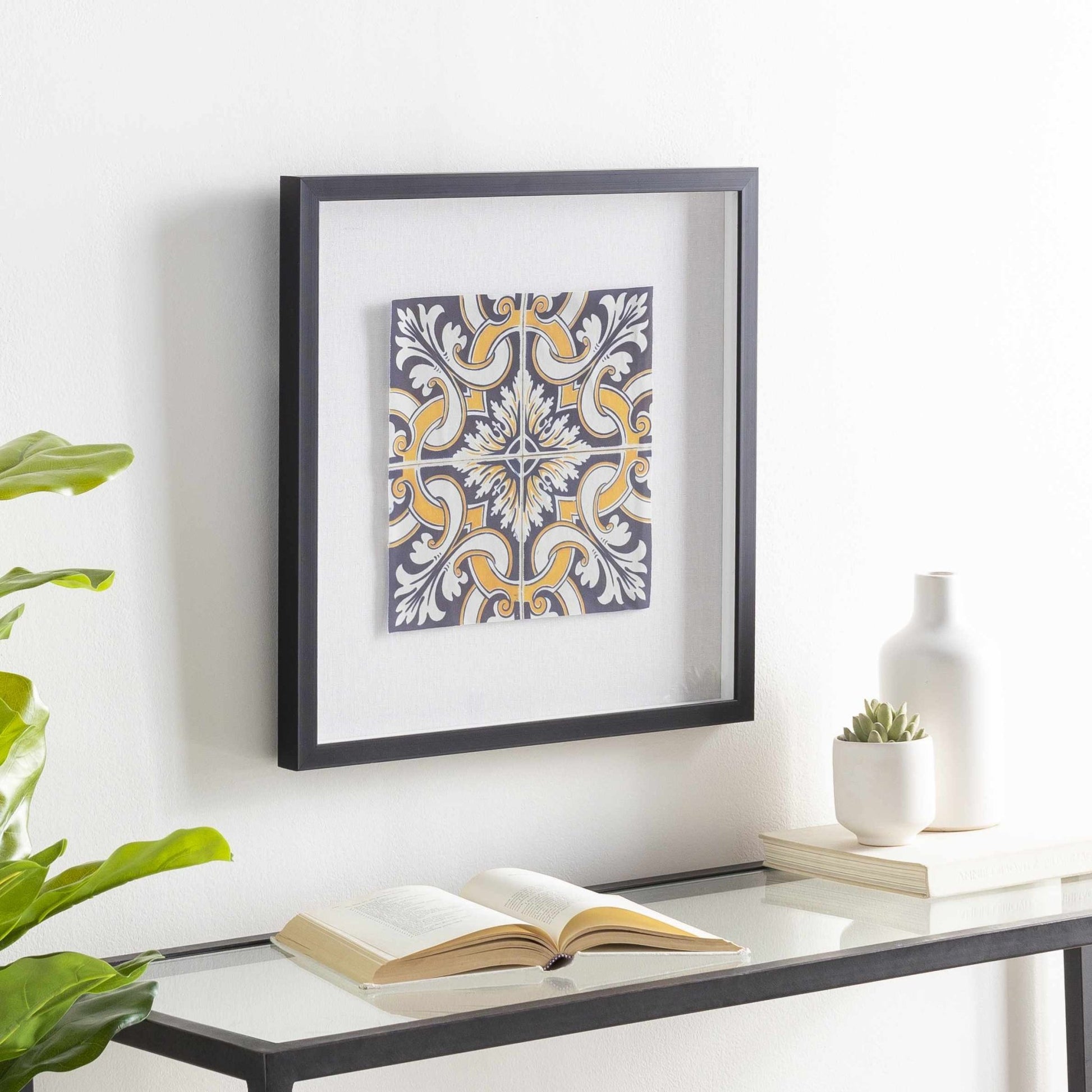 Mazgirt Majestic Black Frame Wall Art Piece - Quahog Bay Bedding