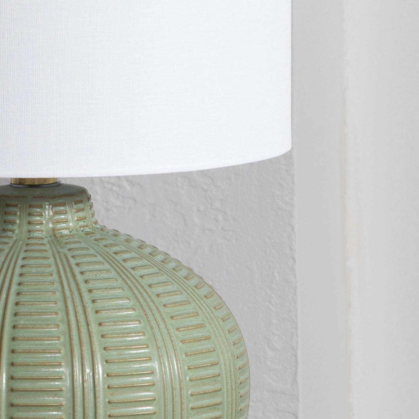 McMurray Green Textured Table Lamp - Quahog Bay Bedding