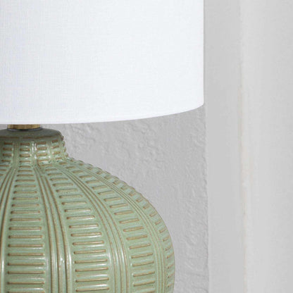 McMurray Green Textured Table Lamp - Quahog Bay Bedding