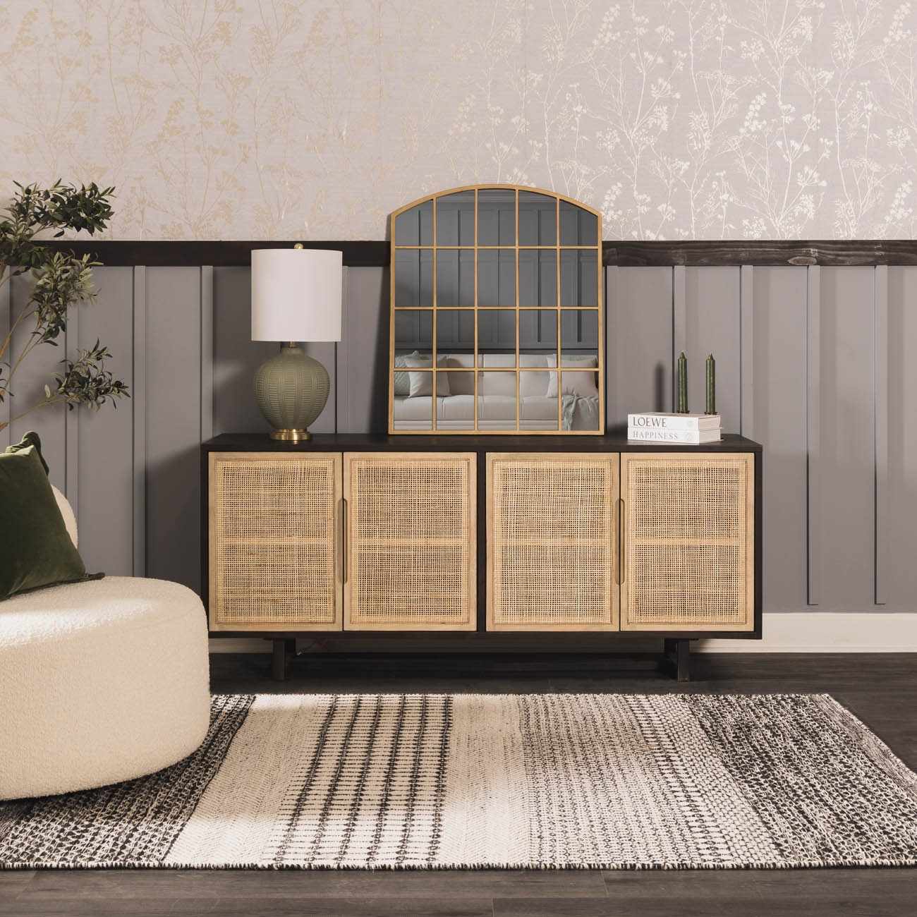 McMurray Green Textured Table Lamp - Quahog Bay Bedding