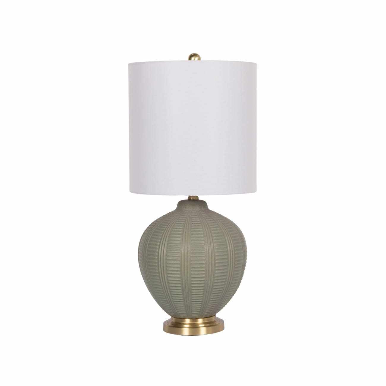 McMurray Green Textured Table Lamp - Quahog Bay Bedding
