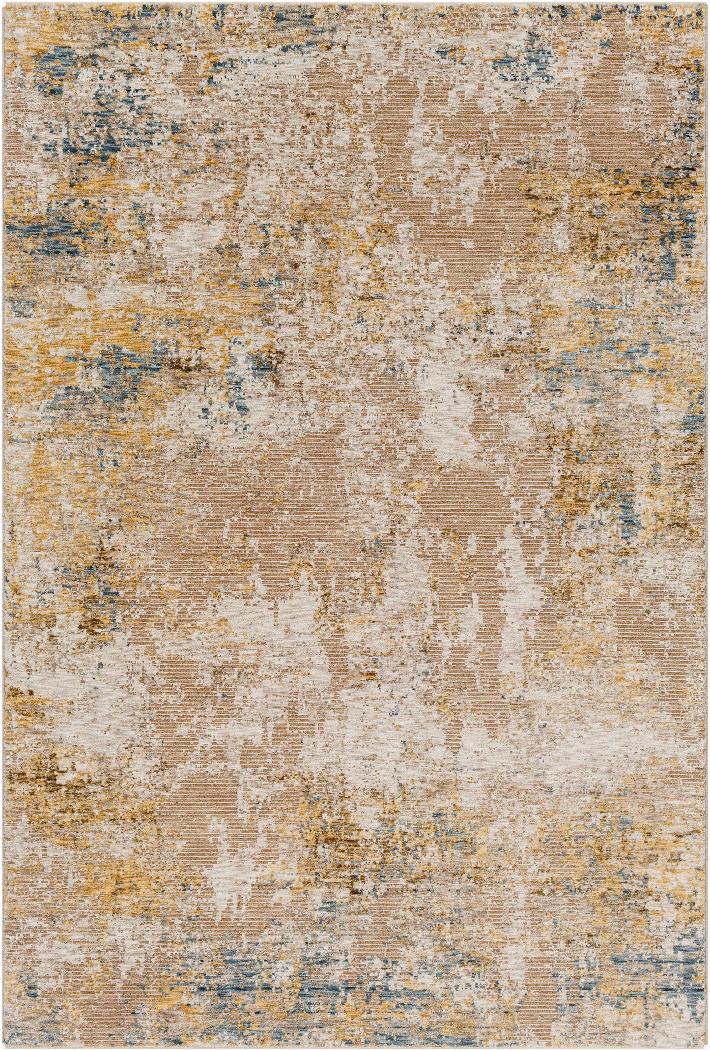 Meads Abstract Mustard Luxe Rug
