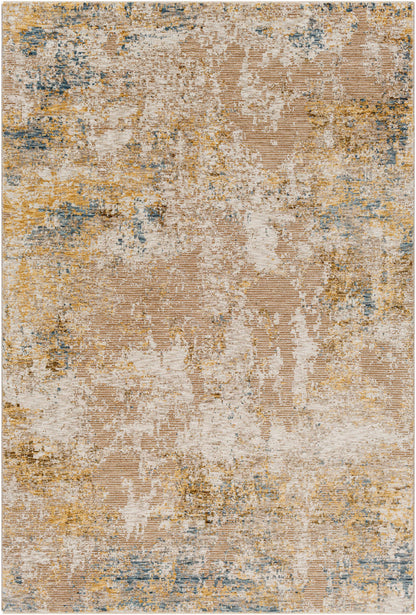 Meads Abstract Mustard Luxe Rug