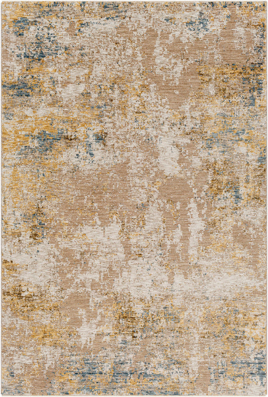 Meads Abstract Mustard Luxe Rug