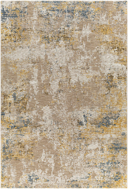 Meads Abstract Mustard Luxe Rug