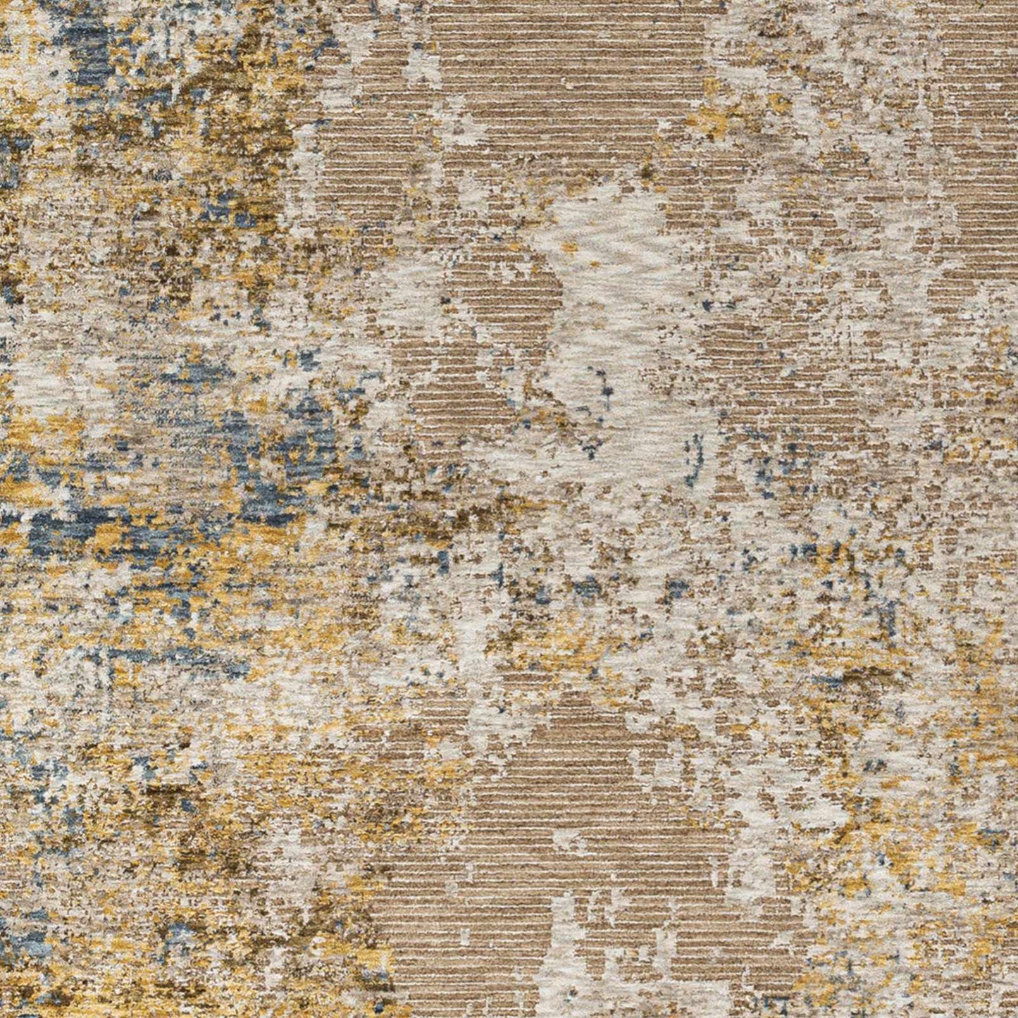 Meads Abstract Mustard Luxe Rug