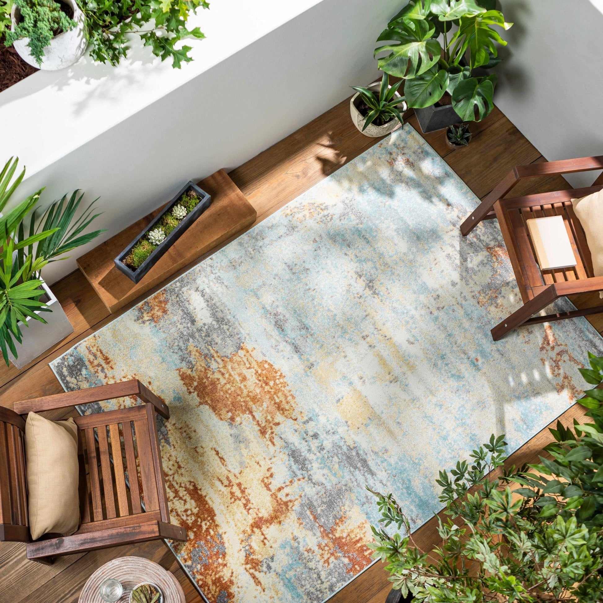 Mecosta Light Outdoor Area Rug - Quahog Bay Bedding