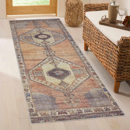 Medinah Washable Rug - Low Pile | Traditional Style - Quahog Bay Bedding