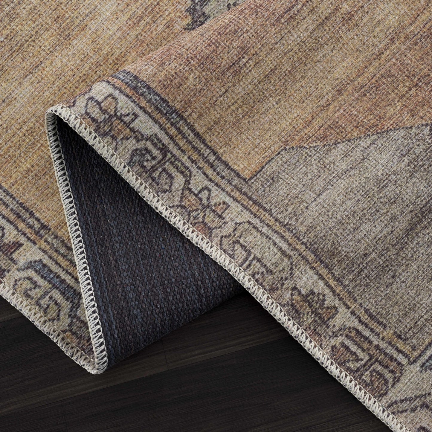 Medinah Washable Rug - Low Pile | Traditional Style - Quahog Bay Bedding