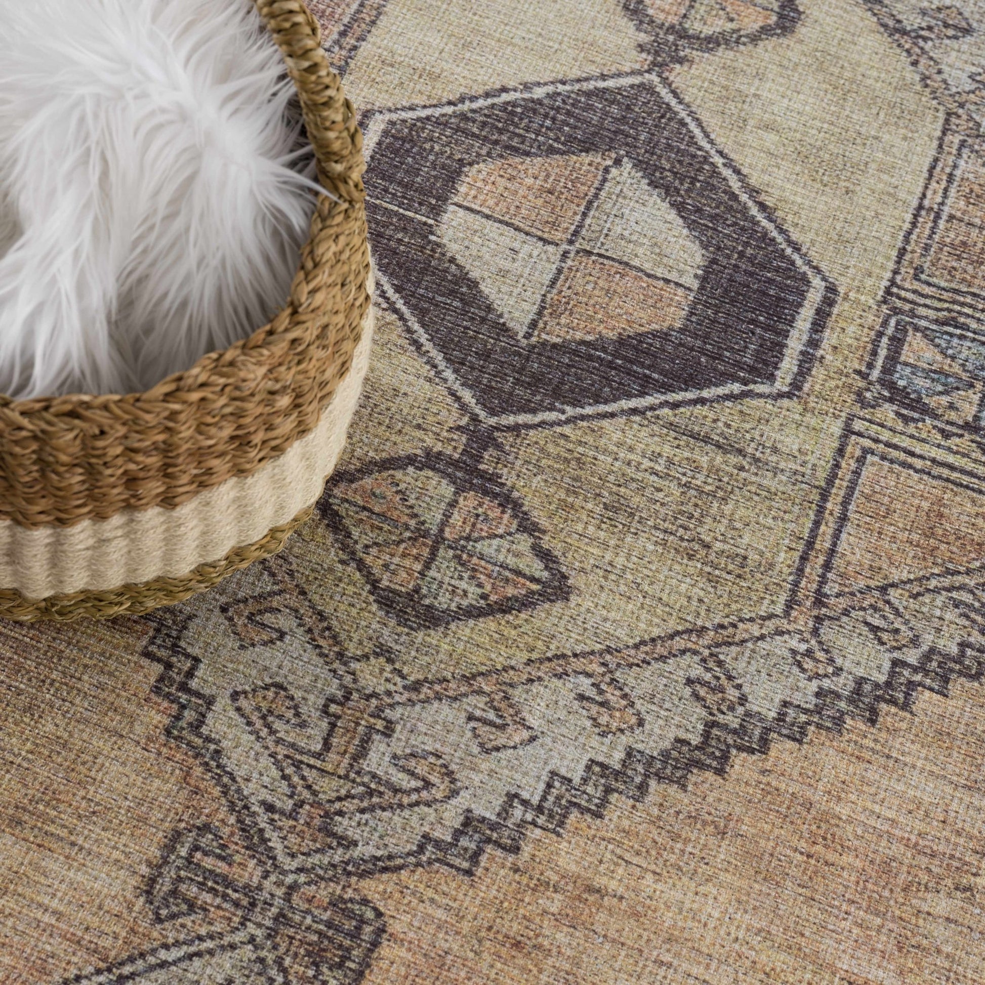 Medinah Washable Rug - Low Pile | Traditional Style - Quahog Bay Bedding